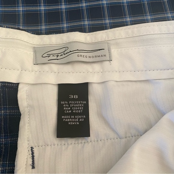 NWOT Greg Norman Signature Series Gold Shorts. Plaid Size 38 - Picture 5 of 6